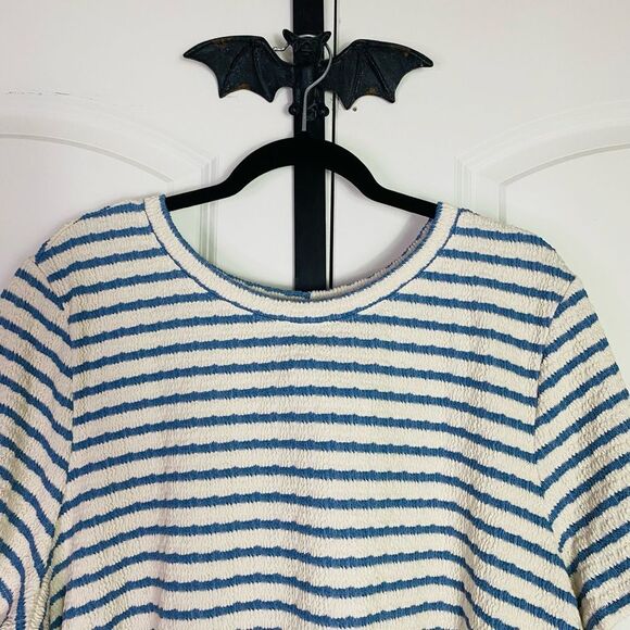 Torrid Vintage Inspired Striped Short Sleeve Top, Textured, Stretchy NWT 4X - Picture 7 of 14